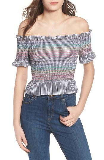 Women's Wayf Nantes Off The Shoulder Top - Black