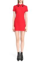Women's Givenchy Star Embellished Polo Dress Us / 34 Fr - Red