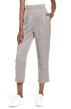 Women's The Fifth Label Academic Checked Crop Trousers, Size - Grey