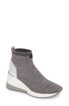 Women's Michael Michael Kors Skyler Knit Bootie .5 M - Grey
