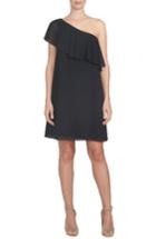 Women's Cece One-shoulder Chiffon Dress - Black