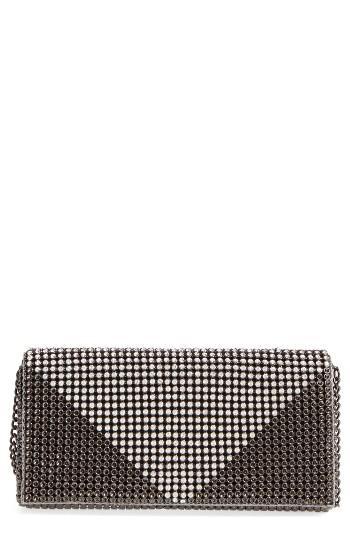 Whiting & Davis Crystal Triangle Clutch -