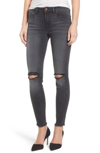 Women's Fidelity Denim Sola Distressed Skinny Jeans - Black