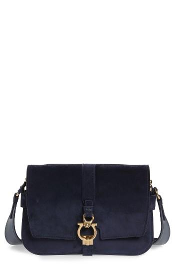 Salvatore Ferragamo Fiore Leather Crossbody Bag -