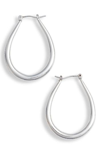 Women's Halogen Tapered Teardrop Hoop Earrings