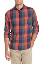 Men's Michael Bastian Trim Fit Plaid Sport Shirt, Size - Blue