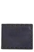 Men's John Varvatos Star Usa Pickstitch Leather Bifold Wallet - Grey