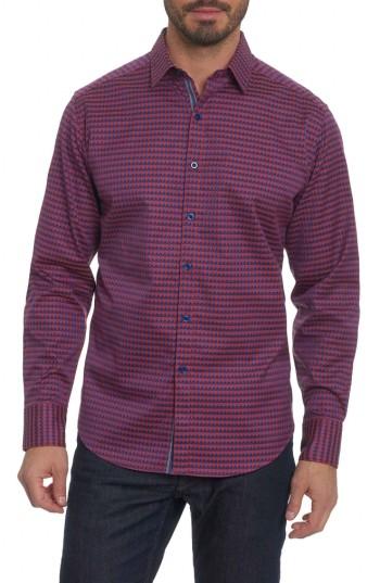 Men's Robert Graham Dogwood Classic Fit Print Sport Shirt - Red