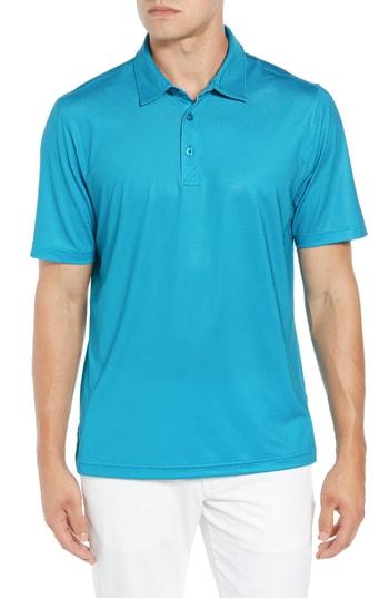 Men's Cutter & Buck Harbor Print Drytec Moisture Wicking Polo
