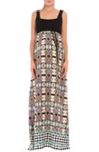 Women's Olian 'sofia' Empire Waist Maternity Maxi Dress - Black
