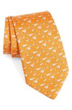 Men's Salvatore Ferragamo Circus Animals Woven Silk Tie