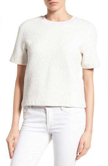 Women's Halogen Textured Short Sleeve Tee