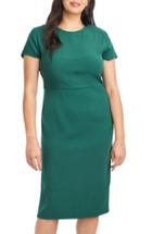 Women's Universal Standard For J.crew Stretch Twill Sheath Dress, Size - Green