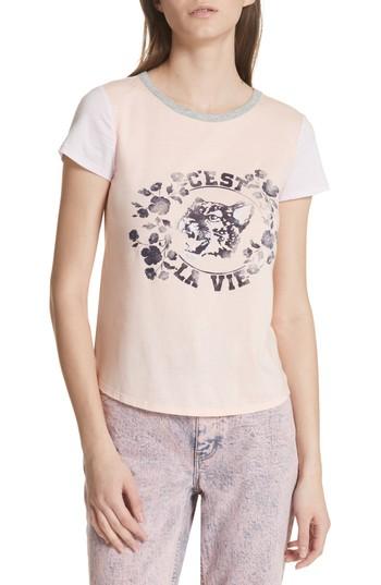 Women's La Vie Rebecca Taylor Tiger Logo Tee - Pink