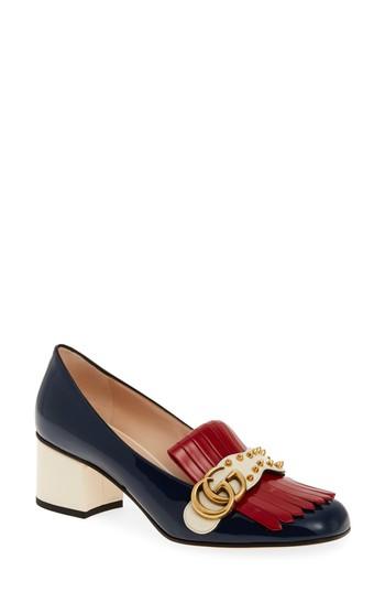 Women's Gucci Marmont Pump Us / 35eu - Blue