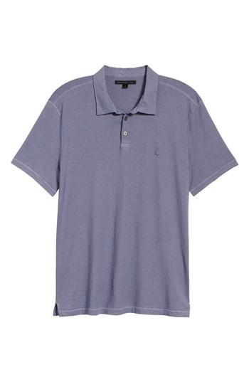 Men's John Varvatos Star Usa Rub Peace Polo - Purple