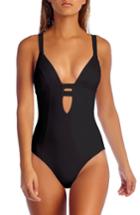Women's Vitamin A 'neutra' One-piece Swimsuit - Black