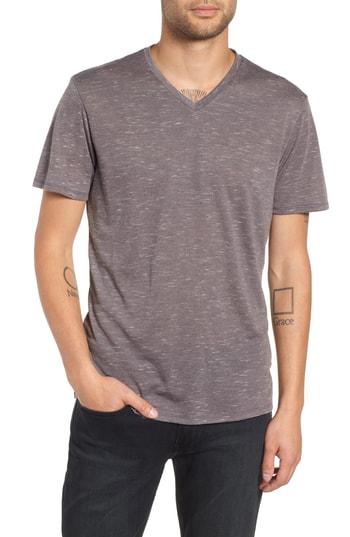 Men's The Rail Streaky V-neck T-shirt - Grey