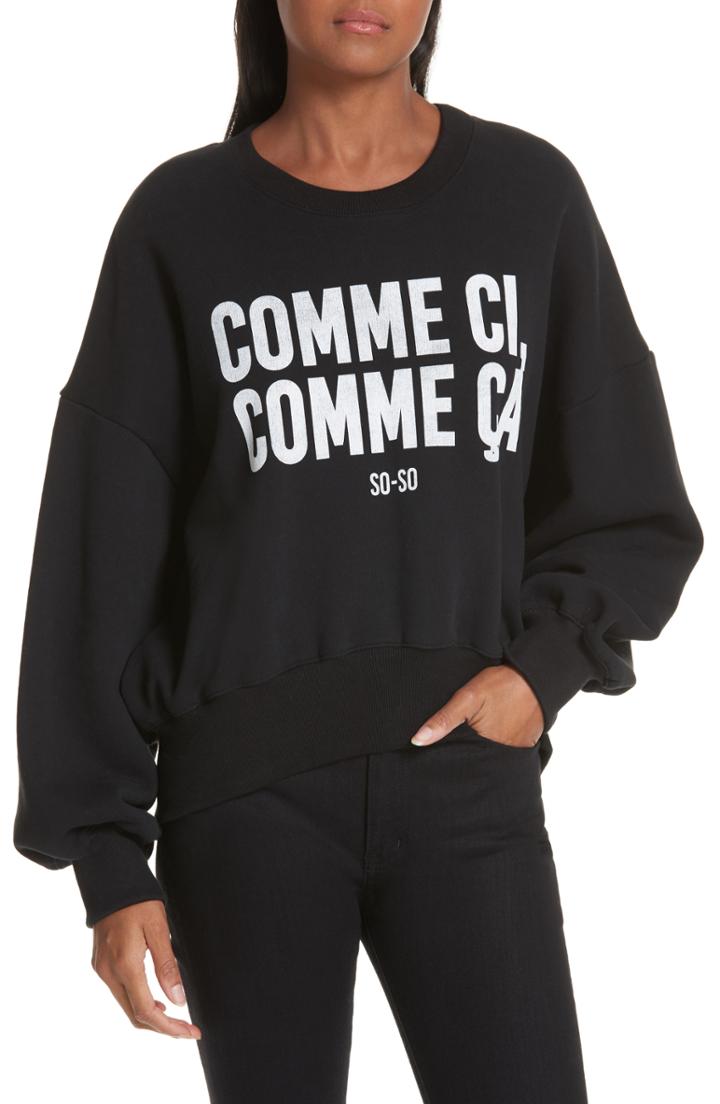 Women's Cinq A Sept So So Sweatshirt - Black