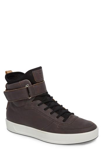Men's Ecco Soft 8 Color Changing Sneaker Boot -6.5us / 40eu - Black