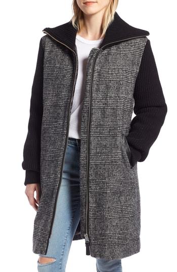 Women's Mackage Knit Trim Down Coat, Size - Grey