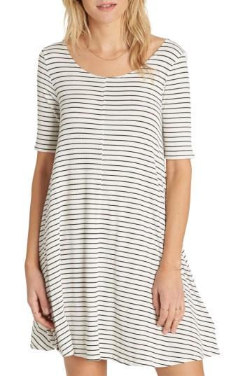 Women's Billabong Nothing To Hide Ribbed T-shirt Dress - White