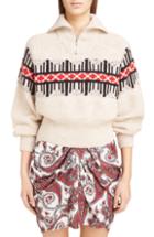 Women's Rag & Bone Cheryl Stripe Cuff Wool Blend Sweater - Pink
