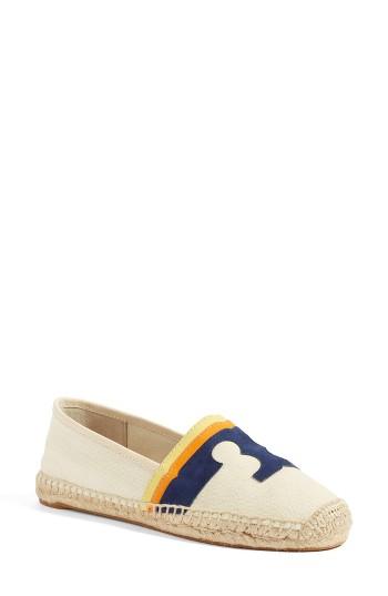 Women's Tory Burch Laguna Espadrille Flat .5 M - Beige