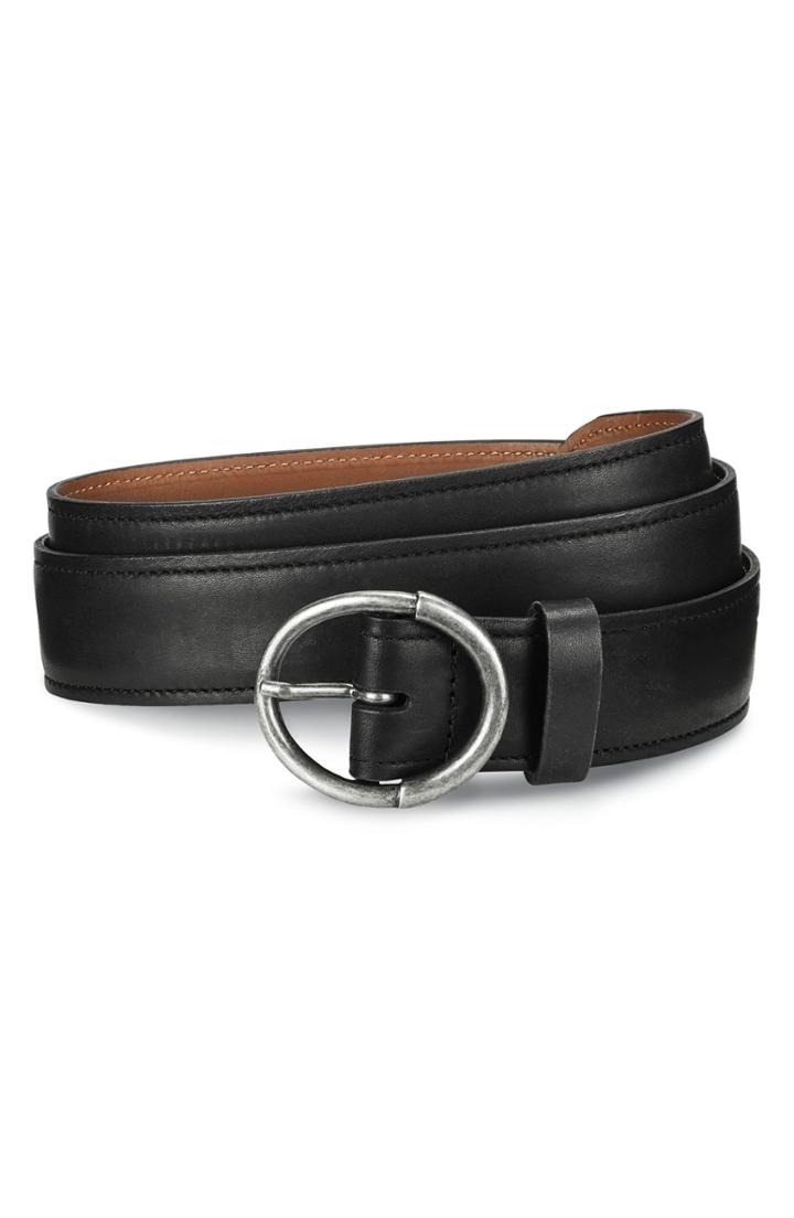 Men's Allen Edmonds Circle Avenue Leather Belt - Black