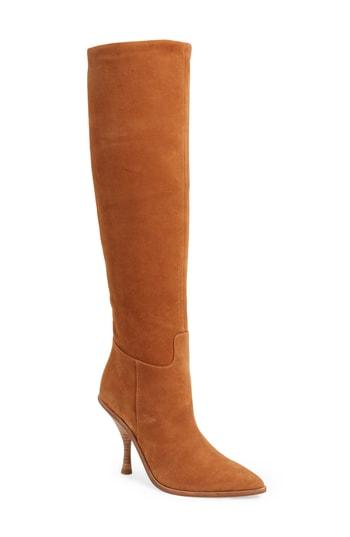 Women's Sigerson Morrison Halie Knee High Boot Eu - Brown
