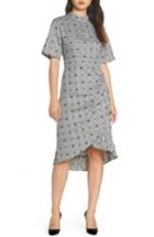 Women's Lenon Draped-side Sheath Dress - Grey