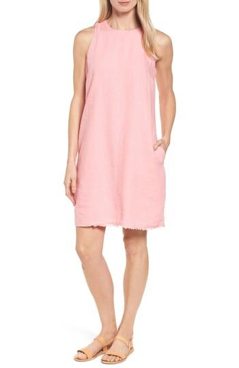 Women's Tommy Bahama Two Palms Frayed Trim Shift Dress - Pink