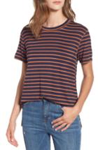 Women's All In Favor Stripe Tee, Size - Blue