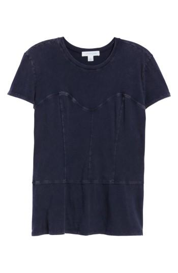 Women's Treasure & Bond Corset Seam Tee - Black