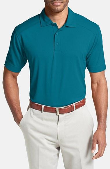 Men's Cutter & Buck 'genre' Drytec Moisture Wicking Polo, Size - Blue/green (online Only)