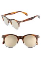 Women's Rag & Bone 49mm Round Sunglasses - Havana/ Crystal
