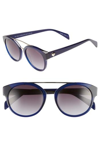 Women's Draper James 51mm Round Sunglasses - Blue