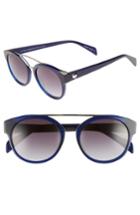 Women's Draper James 51mm Round Sunglasses - Blue