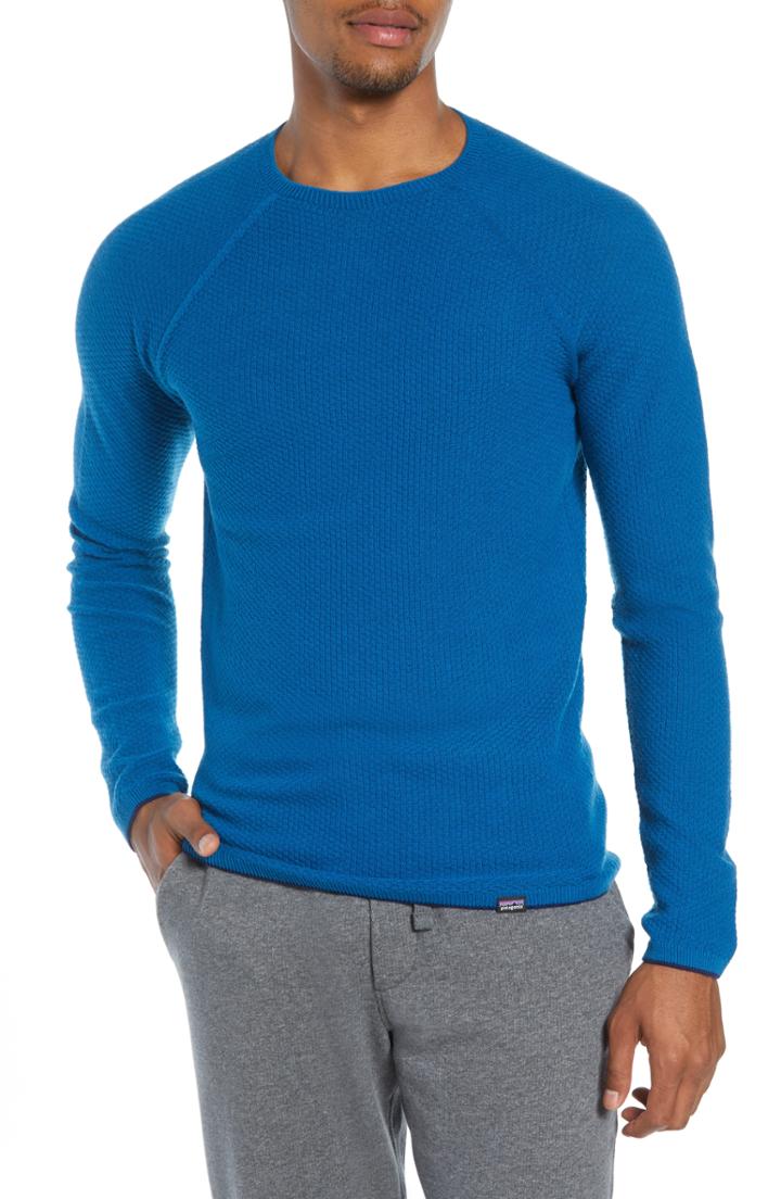 Men's Patagonia Capilene Lightweight Air Crew Sweater - Blue