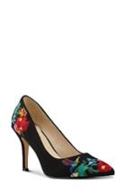 Women's Nine West Flax Embroidered Pump