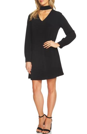 Women's Cece Choker Shift Dress - Black