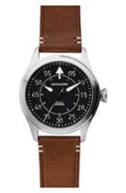 Men's Jack Mason Aviation Ii Leather Strap Watch, 42mm