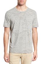 Men's Billy Reid Fracture Line Crewneck T-shirt - Grey