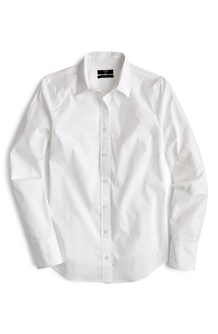 Women's J.crew Slim Stretch Perfect Shirt