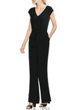 Women's Vince Camuto Tie-front Jumpsuit, Size - Black