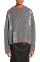 Women's Eckhaus Latta Is This What You Wanted Crop Sweater /small - Grey