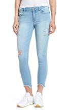 Women's 1822 Denim Raw Edge Skinny Jeans - Blue