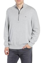 Men's Vineyard Vines Palm Beach Quarter-zip Sweater - Grey