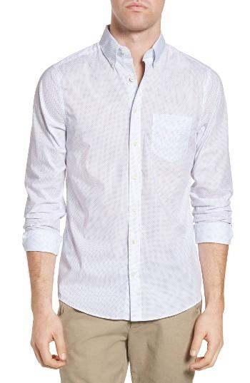 Men's Gant Broadcloth Dot Fitted Sport Shirt