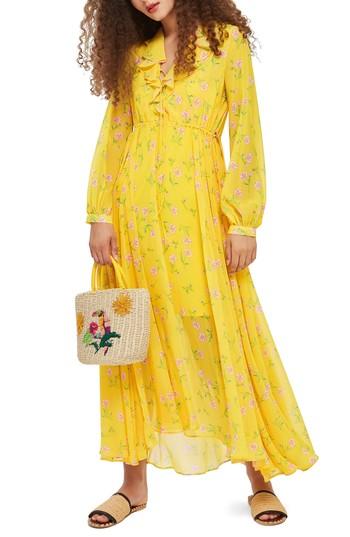 Women's Topshop Margot Floral Maxi Dress